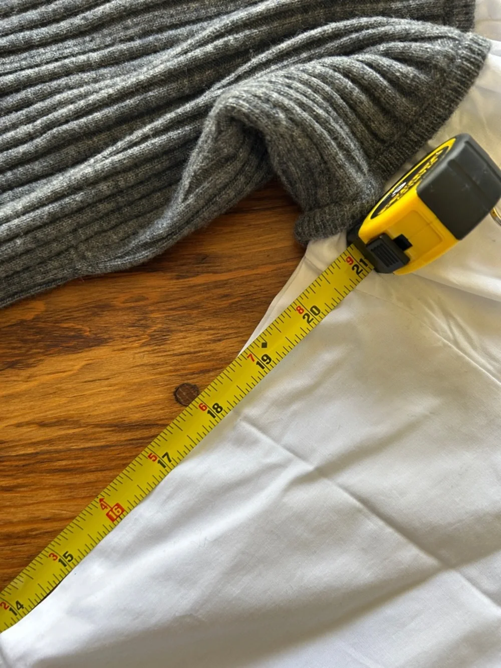 STAUD Gray Ribbed Strapless Midi Dress - Picture 7 of 9